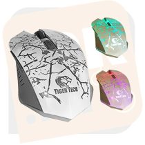 Egér Tiger Tech TTM1 3200 DPI USB-s (Fehér)