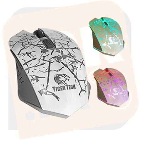 Egér Tiger Tech TTM1 3200 DPI USB-s (Fehér)