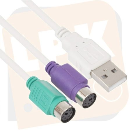 Kábel Átalakító - VCOM USB - PS2