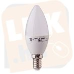 Led 3W izzó Vtac E14 gyertya -Természetes fehér SKU-7197