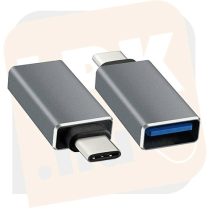   Kábel átalakító - USB 3.0 Type-c apa - USB 3.0 anya Ezüst (CA431M)