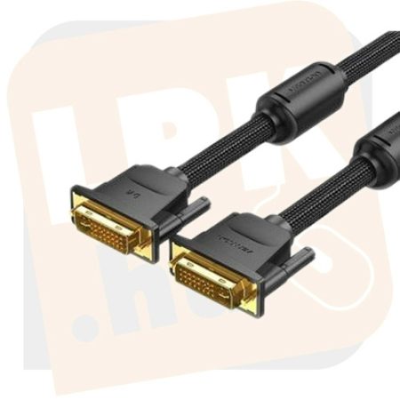 Kábel - Tiger Tech TTKB-03 DVI dual link 1.5m fekete  DVI24+1 M/M, 1080P