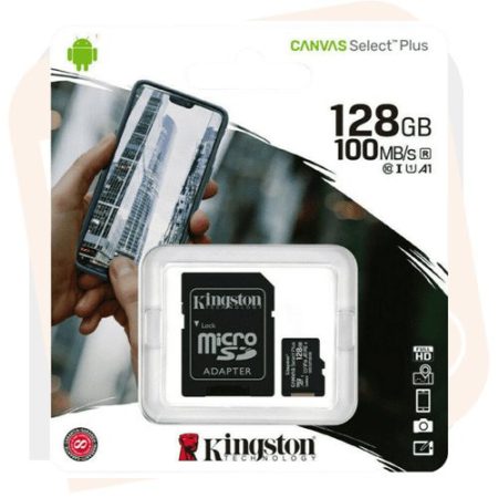 SD kártya -Kingston XC Adapterrel 128 GB