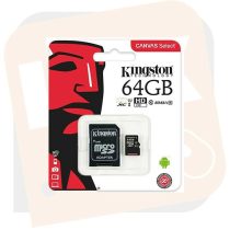 SD kártya -Kingston XC Adapterrel 64 GB