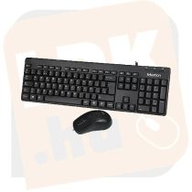   Billentyűzet - Meetion vezetékes billentyűzet+egér kombináció MT-C100 USB (HU)