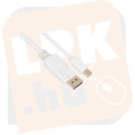 Kábel -  Displayport-Displayport kábel 1.8 m VCOM fehér