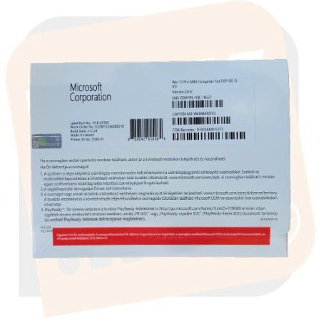 Microsoft Windows 11 Pro 64 Bit HUN DSP OEI DVD-FQC-10537